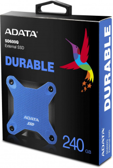 Накопитель SSD A-Data USB 3.0 240Gb ASD600Q-240GU31-CBL SD600Q 1.8" синий от магазина РЭССИ