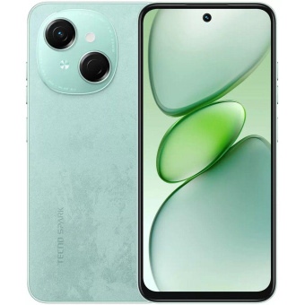 Смартфон Tecno Spark Go 1 64Gb 3Gb зеленый моноблок 3G 4G 2Sim 6.67" 720x1600 Android 14 13Mpix 802.11 a/b/g/n/ac GPS GSM900/1800 TouchSc Protect microSD max1024Gb от магазина РЭССИ
