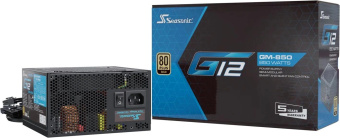 Блок питания Seasonic ATX 850W G12 GM-850 80+ gold (20+4pin) APFC 120mm fan 6xSATA RTL от магазина РЭССИ