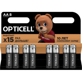 Батарея Opticell Basic LR6 AA (8шт) блистер от магазина РЭССИ