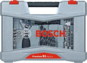 Набор бит Bosch Premium Set-91 (2608P00235) (91пред.) для шуруповертов от магазина РЭССИ