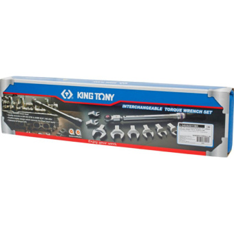 Динамометрический ключ KING TONY 345202D11MR 1/2" 13-30 мм 40-200 Нм кейс набор рожковых насадок от магазина РЭССИ