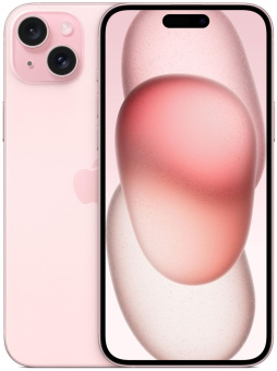 Смартфон Apple A3096 iPhone 15 Plus 256Gb розовый моноблок 3G 4G 2Sim 6.7" 1290x2796 iOS 17 48Mpix 802.11 a/b/g/n/ac/ax NFC GPS GSM900/1800 TouchSc Protect от магазина РЭССИ