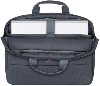 Сумка для ноутбука 15.6" Riva 7532 dark grey темно-серый полиэстер от магазина РЭССИ