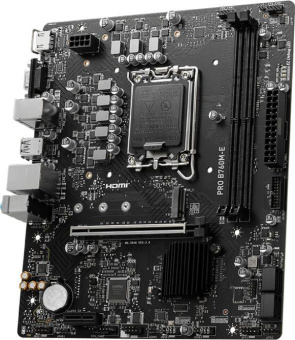 Материнская плата MSI PRO B760M-E Soc-1700 Intel B760 2xDDR5 mATX AC`97 8ch(7.1) GbLAN+VGA+HDMI от магазина РЭССИ