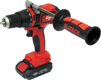Дрель-шуруповерт Elitech ДА 18УБЛ2 (Е2201.002.01) аккум. патрон:быстрозажимной (кейс в комплекте) (191608) от магазина РЭССИ