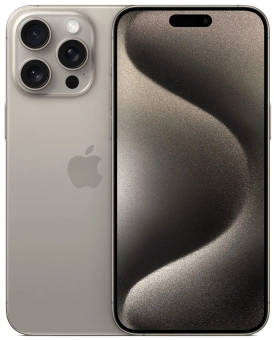 Смартфон Apple A3106 iPhone 15 Pro Max 512Gb титан моноблок 3G 4G 1Sim 6.7" 1290x2796 iOS 17 48Mpix 802.11 a/b/g/n/ac/ax NFC GPS GSM900/1800 TouchSc Protect от магазина РЭССИ
