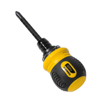 Двухсторонняя отвертка DELI с трещоткой PH2+SL6 DL626010 (Cr-V регулируемая длина 110-150мм диаметр хвостовика 6мм) 98381 от магазина РЭССИ