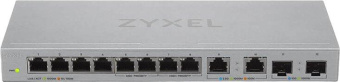 Коммутатор Zyxel XGS1010-12-ZZ0102F 8x1Гбит/с 2x2.5Гбит/с 2SFP+ неуправляемый от магазина РЭССИ