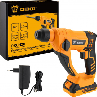 Перфоратор Deko DKCH20 патрон:SDS-plus уд.:1.2Дж 40Вт аккум. от магазина РЭССИ