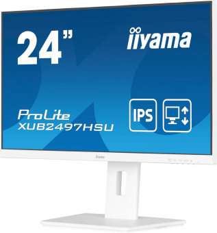 Монитор Iiyama 23.8" ProLite XUB2497HSU-W2 белый IPS LED 16:9 HDMI M/M матовая HAS Piv 300cd 178гр/178гр 1920x1080 100Hz DP FHD USB 4.9кг от магазина РЭССИ