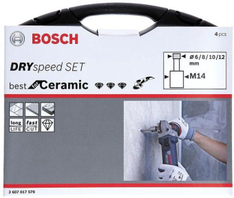 Набор коронок Bosch 2607017579 по плитке (1пред.) для угл.шлифм. от магазина РЭССИ