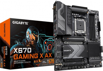 Материнская плата Gigabyte X670 GAMING X AX SocketAM5 AMD X670 4xDDR5 ATX AC`97 8ch(7.1) 2.5Gg RAID+HDMI от магазина РЭССИ