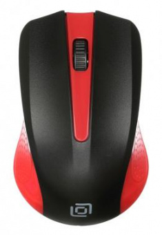 Мышь Оклик 485MW черный/красный оптическая (1200dpi) беспроводная USB для ноутбука (3but) от магазина РЭССИ