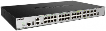 Коммутатор D-Link DGS-3630-28TC/A2ASI 24G 4SFP+ управляемый от магазина РЭССИ