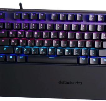 Клавиатура Steelseries Apex Pro TKL (2023) механическая черный USB for gamer LED (подставка для запястий) (64856) от магазина РЭССИ