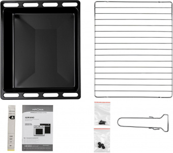 Духовой шкаф Электрический Krona Adriano 60 черный/нержавеющая сталь от магазина РЭССИ