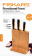 Картинка Набор ножей кухон. Fiskars Functional Form (1057553) компл.:3шт с подставкой дерево/черный от магазина РЭССИ Набор ножей кухон. Fiskars Functional Form (1057553) компл.:3шт с подставкой дерево/черный от магазина РЭССИ