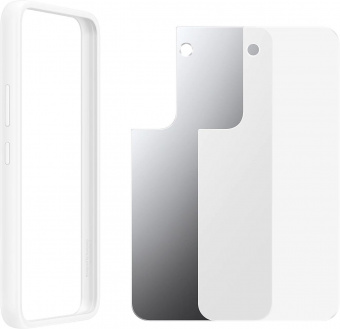 Чехол (клип-кейс) Samsung для Samsung Galaxy S22 Frame Cover белый/прозрачный (EF-MS901CWEGRU) от магазина РЭССИ