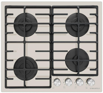 Газовая варочная поверхность Maunfeld EGHG.64.6CBG/G бежевый от магазина РЭССИ