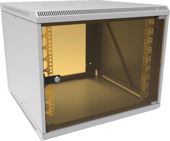 Шкаф коммутационный Suprlan (05-1096) настенный 12U 600x600мм пер.дв.стекл направл.под закл.гайки 70кг RAL 7035 535мм 22.69кг 500мм от магазина РЭССИ