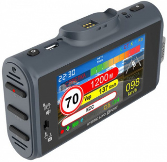 Видеорегистратор с радар-детектором Silverstone F1 HYBRID UNO SPORT GPS серый от магазина РЭССИ