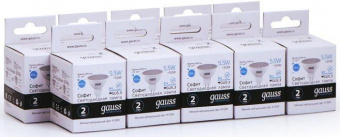 Лампа светодиодная Gauss Elementary MR16 5.5Вт цок.:GU5.3 спот 220B 4100K св.свеч.бел.ней. (упак.:10шт) (13526) от магазина РЭССИ