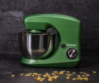 Миксер планетарный Starwind SPM5185 1000Вт зеленый от магазина РЭССИ