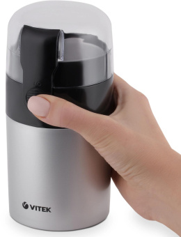 Кофемолка Vitek VT-1540 SR 120Вт сист.помол.:ротац.нож вместим.:40гр серебристый от магазина РЭССИ