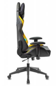 Кресло игровое Zombie VIKING 5 AERO черный/желтый эко.кожа с подголов. крестов. пластик от магазина РЭССИ