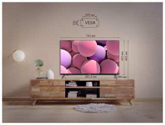 Телевизор LED Kivi 32" 32H750NB черный HD 60Hz DVB-T2 DVB-C USB WiFi Smart TV от магазина РЭССИ