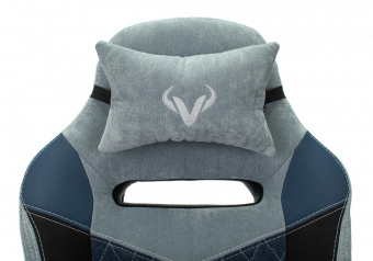 Кресло игровое Zombie VIKING 6 KNIGHT Fabric голубой с подголов. крестов. металл от магазина РЭССИ