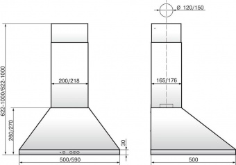 Вытяжка каминная Elikor Вента 60П-430-П3Л черный управление: ползунковое (1 мотор) от магазина РЭССИ