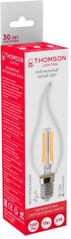 Лампа филам. Thomson Filament TH-B2080 11Вт цок.:E14 свеча 220B 4500K св.свеч.бел.нейт. Tail Candle (упак.:1шт) от магазина РЭССИ