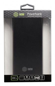 Мобильный аккумулятор Cactus CS-PBFSIT-20000 20000mAh 2.1A 2xUSB черный от магазина РЭССИ