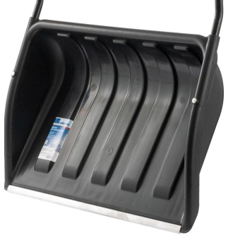 Пластиковый движок для уборки снега СИБРТЕХ 690x470x1420 мм стальная рукоятка 61642 от магазина РЭССИ