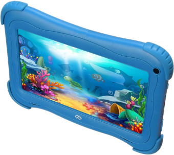 Планшет Digma Optima Kids 7 RK3126C (1.2) 4C RAM1Gb ROM16Gb 7" IPS 1024x600 Android 8.1 голубой 2Mpix 0.3Mpix BT WiFi Touch microSD 128Gb minUSB 2500mAh от магазина РЭССИ