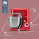 Картинка Кухонная машина Domfy DSC-KM502 планетар.вращ. 2000Вт красный от магазина РЭССИ Кухонная машина Domfy DSC-KM502 планетар.вращ. 2000Вт красный от магазина РЭССИ