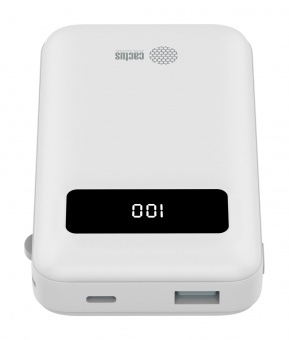 Мобильный аккумулятор Cactus CS-PBFSNT-10000 10000mAh 3A 1xUSB белый от магазина РЭССИ