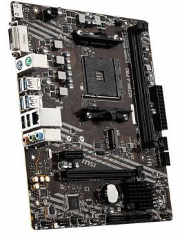 Материнская плата MSI A520M-A PRO Soc-AM4 AMD A520 2xDDR4 mATX AC`97 8ch(7.1) GbLAN RAID+DVI+HDMI от магазина РЭССИ