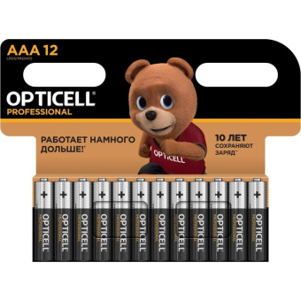 Батарея Opticell Professional LR03 AAA (12шт) блистер от магазина РЭССИ