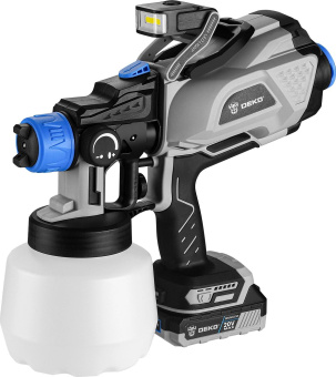 Краскопульт Deko DKSG20 бак:1200мл 590мл/мин от магазина РЭССИ