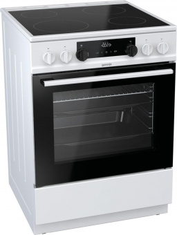 Плита Электрическая Gorenje EC6341WD белый/черный стеклокерамика (без крышки) от магазина РЭССИ