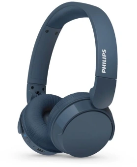 Гарнитура накладные Philips TAH4209 синий беспроводные bluetooth оголовье (TAH4209BL/00) от магазина РЭССИ