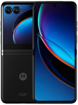 Смартфон Motorola XT2321-1 Razr 40 Ultra 256Gb 8Gb черный раскладной 3G 4G 1Sim 6.9" 1080x2640 Android 13 12Mpix 802.11 a/b/g/n/ac/ax NFC GPS GSM900/1800 GSM1900 TouchSc Protect от магазина РЭССИ