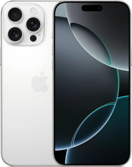 Смартфон Apple A3296 iPhone 16 Pro Max 256Gb белый титан моноблок 3G 4G 2Sim 6.9" 1320x2868 iOS 18 48Mpix 802.11 a/b/g/n/ac/ax/be NFC GPS Protect от магазина РЭССИ