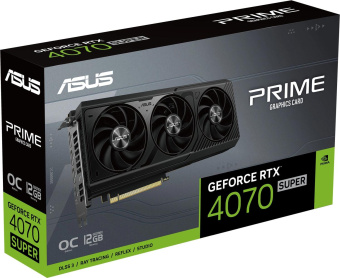 Видеокарта Asus PCI-E 4.0 PRIME-RTX4070S-O12G NVIDIA GeForce RTX 4070 Super 12Gb 192bit GDDR6X 2520/21000 HDMIx1 DPx3 HDCP Ret от магазина РЭССИ
