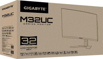 Монитор Gigabyte 31.5" M32UC черный VA LED 1ms 16:9 HDMI M/M HAS 350cd 178гр/178гр 3840x2160 FreeSync Premium Pro DP 4K USB 7.8кг от магазина РЭССИ