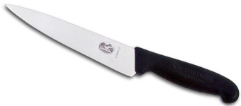 Нож кухонный Victorinox Fibrox (5.2003.15) стальной разделочный лезв.150мм прямая заточка черный блистер от магазина РЭССИ