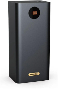 Мобильный аккумулятор Romoss PEA60 60000mAh QC3.0 22.5W 5A 3xUSB-A/USB-C черный (1560303) от магазина РЭССИ